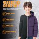 MEETYOO Youth Boys Compression Thermal Shirt Long Sleeve Fleece Undershirt Football Baseball Soccer Base Layer Top for Ski (Black, M)