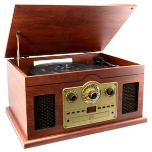 iLive 6-in-1 Bluetooth Turntable Music System (ITTB610LW)