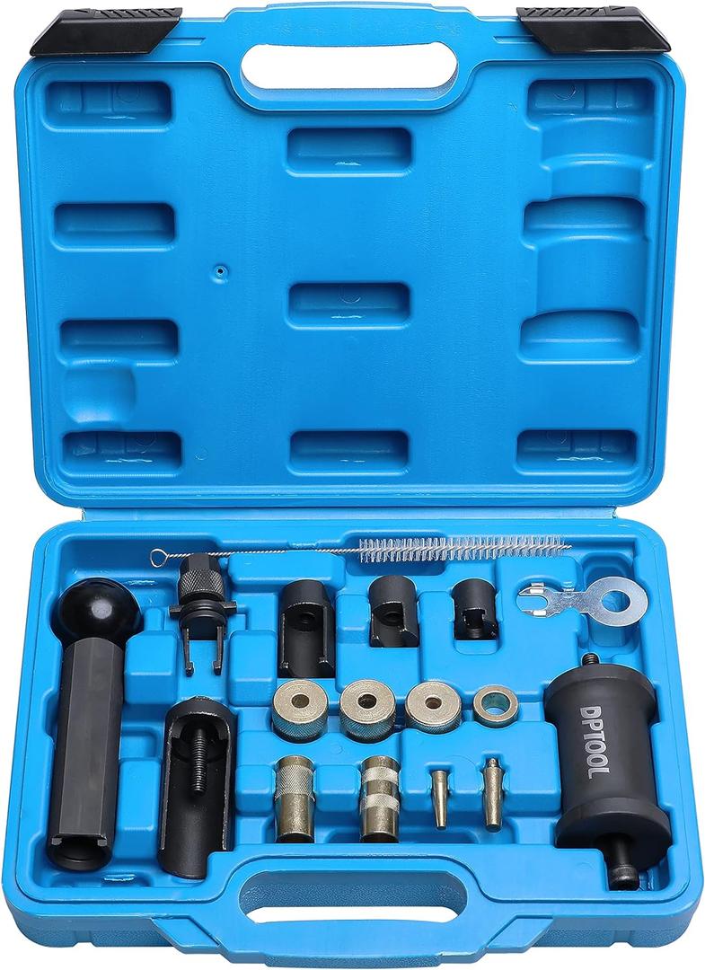 T10133 Fuel Injector Puller Removal Set Injector Seal Installer Service Tool Kit Compatible with Audi VW 1.4 1.6 1.8 2.0 2.7 3.0 3.2 3.6 V6 4.2 V8 FSI Petrol