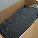 All Weather Car Floor Mats Cargo Liner with Backrest Mat for Ford Bronco 4 Door 2025 2024-2021(Not for Bronco Sport), TPE Rubber Liners Full Set Automotive Mats for 2025 Bronco Accessories