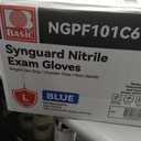 Basic Medical Blue Nitrile Exam Gloves - Latex-Free & Powder-Free - NGPF 7003 (Case of 1,000), Large (Blue, L)