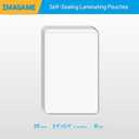 IMAGAME Self-Sealing Laminating Pouches, 3.4" x 5.4'', 18mil, 20 Pack, Easy-to-Use, No Machine Needed, Preserve Photos, 3" x 5" Index Cards, Durable, Waterproof, Ideal for Home, Office & School Use