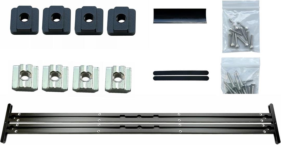 Interior Bike Rack Single Track 39 Inch L Track for Vans Trucks and SUV T-Nut Included (L Track 2pack)