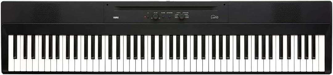 Korg Liano Portable 88-key Digital Piano w/ Semi-Weighted Keys, Bass Reflex Speakers and includes a Sustain Pedal & Power Adapter - Black