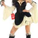 Morph Pirate Costume Women, Womens Pirates Costume, Womens Pirate Outfit, Halloween Costumes For Women Adult (Medium)