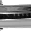 Chrome Straight Spring Loaded Mud Flap Hanger Fit for Semi Trucks, 2-1/2" 2.5" Bolt Spacing,30" Length with Reflective Strip Sticker, Right & Left Side, 2PCS