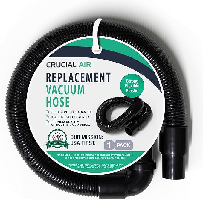 103048 StaticDissipating Backpack Vacuum Hose Compatible with ProTeam Vacuum Hose with 11/2inch Cuffs, Also fits ProTeam Super Coach, Mode 6, and other Models  Replacement Backpack Vacuum Hoses