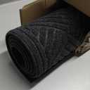 Apache Mills Textures Crosshatch Entrance Mat 2' x 3' Onyx, Synthetic (Black,charcoal)