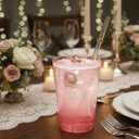 bUCLA 100pcs 12OZ Pink Plastic Cups - Premium Unbreakable Disposable Pink Solo Drinking Cups - Ideal for Wedding, Party & Valentine's Day