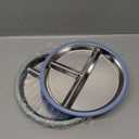 BUSOHA 2 Pack Stainless Steel Kids Plate with Suction - 9 Divided Toddler Baby Plates with Silicone Sleeves Non-Slip 2-in-1 Anti Breakage Metal Toddler Bowls Microwave Dishwasher Safe (Beige+Blue)