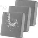 Waterproof Couch Cushion Covers, Stretch Sofa Cushion Covers, Individual Sofa Seat Cushion Slipcovers, Furniture Protector for Kids/Pets (3-Piece Sofa Cushion Cover, Light Grey)