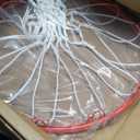 Basketball Rim Replacement, Single-Spring Breakaway Basketball Rim Outdoor Indoor, Universal 18 Inch Heavy Duty Basketball Hoop Rim and Net (ORANGE)