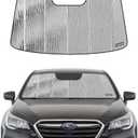 Pigenius Windshield Sun Shade for Subaru Legacy/Outback 2015-2019,with Eyesight Driver Assist System,Front Window Sunshade Shield,2-in-1 Reflective Sun Shade,Silver for Summer, Black for Winter