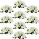 Flower Balls Centerpieces for Tables: 10 PCS White Flowers for Centerpieces Floral Arrangements Centerpiece for Wedding Party Celebration Home