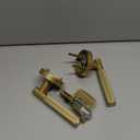 Passage Knurled Gold Color Door Handle - Durable, Stylish Interior Lever for Bedrooms & Bathrooms - Modern Design & Functionality
