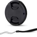 JJC 58mm Front Lens Cap Cover + Elastic Anti-Loss Cap Keeper Leash for Canon EF-S 18-55mm f/3.5-5.6 IS STM, Fujifilm XF 18-55mm f/2.8-4 R LM OIS, XC 16-50mm f3.5-5.6 OIS Lens & More 58mm Thread Lenses