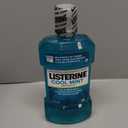 Listerine Cool Mint Intense Antiseptic Mouthwash, Daily Oral Rinse Kills 99.9% of Germs that Cause Bad Breath, Plaque & Gingivitis for a Fresh, Clean Mouth, Intense Mint, Convenience Pack, 1 L