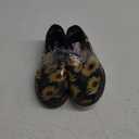 Sloggers Original Waterproof Rain and Garden Shoe for Women– Outdoor Slip-On Garden Clog - Made in The USA with Premium Comfort Insole and Arch Support - Sunflower Print Black, Size 7