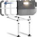 Agrish Bed Rails for Elderly Adults Safety with Motion Light & Storage Pouch, Adult Bed Rails for Seniors, Bariatric & Surgery Patients with Support Legs, Large Size