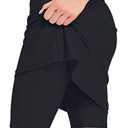 Micosuza Womens Skirted Swim Short Sun Protective UPF 50+ Swimming Bottom with Attached Skirt Black Medium