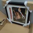 Americanflat 13x13 Graduation Frame - Shatter-Resistant Glass - Fits 8x10 Photo with Tassel Opening - Engineered Wood Diploma Frames with Tassel Holder for Wall Display - Black Square Frame