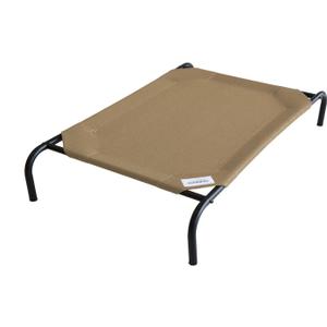 Coolaroo Original Elevated Dog Bed - Breathable Off-The-Ground Pet Bed with Cooling Fabric, Joint Relief & Moisture-Resistant Fabric, 100% Recyclable, Easy Clean, Nutmeg, Large