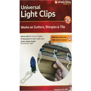 Universal Light Clips - 25 Clips, 3 Pack