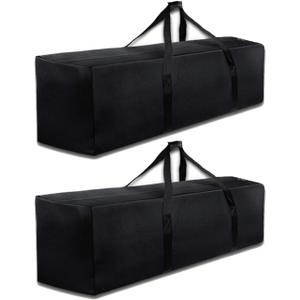 Sports Duffle Bag - Extra Large Travel Duffel Luggage Bag with Upgrade Zipper, Sturdy & Water Resistant, Black (Black 47inch 2Pack), 47" x 13.7" x 17.5" 2Pack
