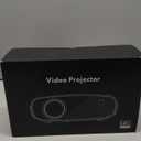 Mini Projector, ELEPHAS Portable Projector for iPhone, 7000L with Synchronize Smartphone Screen, Movie Projector with 1080P HD/200 Screen Support, Compatible with Android/iOS/TV Stick/HDMI/USB/SD (WhiteBlack)