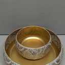 Fruit Bowl Metal Fruit Basket 2pack Candy Fruit and Vegetables Holder for Kitchen, Counter, Dining Room, Table Office, Home Decor (Gold)