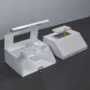 Under Cabinet GFCI Safety Outlet, 20 AMP, Self-Testing, Wall Distribution Box (White-E)