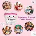 Crochet Tooth Grandma Gifts,Funny Valentines Mothers Day Birthday Gifts for Great Grandma Grandparents Nana Mimi Gigi Grammy from Grandkids,Retired Dentist Dental Hygienist Gift,Cute Handmade Decor