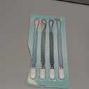 Stylish Silicone Pacifier Clips 4-Pack for Baby Boys and Girls, Woven Rope Flexible Design, Rust-Free Holders for Teething Relief and Baby Essentials, Safe for Newborns (Grey)