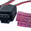 1J0 973 703 1J0 973 803 Female & Male 2 pin Connector Outer Ambient Air Temperature Sensor with Harness Cable Plug for Replace 1J0973703 3D0973703 1J0973803