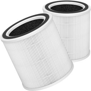 AC400 Replacement Filter Compatible with Purivortex AC400 Purifiers, 3-in-1 Filter2-Pack-White