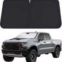 EcoNour Windshield Sunshade Compatible for Chevrolet Silverado 1500 2019-2024 2025 2026, Sun Visor for Front Windshield & Window Sun Shade Cover, UV Heat Blocker & Protector, Car Accessories