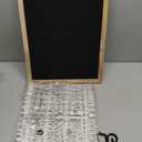 Felt Letter Board - 680 Letters, Numbers & Symbols, 16 x 12 inch, Changeable Message Board for Notes & Announcements, Wood Frame, 2 Storage Bags, Light Brown Frame