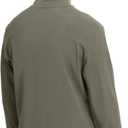 Men's Crewneck Pullover Soft Long Sleeve Thermal Shirts Running Gym Workout Winter Warm Sweatshirt (Black, M)