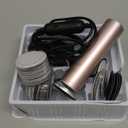 4.8IN Longer Electric Foot Callus Remover with 80pcs Sandpaper Discs, Professional Aluminum Callus Remover for Feet, Stepless Speed Control Pedicure Tools for Dead Skin (Pink)