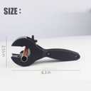 Ratcheting Tubing Cutter, Tubing Cutter 1/4" To 7/8", 2 in 1 Close Quarters Tube Compact Cutter, Ratcheting Pvc Cutter for Cutting Pvc, Ppr, And Plastic Hoses, Ratcheting Tube Cutter (1/4" to 7/8")
