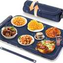 Upgraded Graphene Food Warming mat, 10s Fast Heating, 6-Level Temperature Control, Oil-Proof & Waterproof, Ideal for Home Gatherings & Holiday