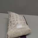 jinchan Winslow Linen Curtains 54 Inch Length Small Window Curtains Embroidered Bordered Floral Drapes Light Filtering for Bathroom Laundry Room Kitchen Farmhouse Decor White on Beige 2 Panels