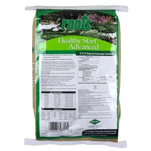 Roots Healthy Start Advanced 3-4-3 Natural Granular Fertilizer, 25 lb. Bag (EXP 10/23/26)