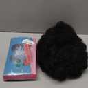 Afro Wig 70s Curly Wigs for Black Women Natural Looking Bouncy Huge Fluffy Puff Wig Synthetic Hair for Daily Cosplay and Party (Black)