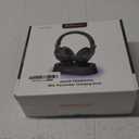 Wireless Headphones for TV Watching, TV Headphones Wireless for Seniors with Transmitter Charging Base, Over Ear Bluetooth Headset No Audio Delay, HiFi Stereo, 65H Playtime, Gifts for Parents/Elderly (Black)