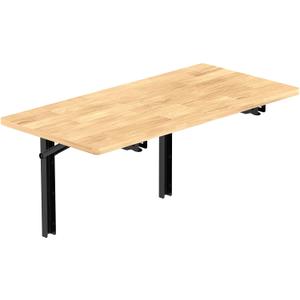 TORACK Heavy Duty Wall Mounted Folding Workbench, Space-Saving Collapsible Wall Table/Desk for Garage Workshop, Holds Up to 550 lbs(Board Size: 47.25 x 22.75 in)