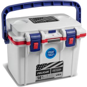 Pelican 14 Quart Personal Lunch Box Cooler - Can Cooler (Americana)