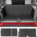 Powoq Cargo Mat Compatible with 2003-2017 Ford Expedition Lincoln Navigator Cargo Liner TPE Trunk Mat 3rd Backrest Protector Trunk Liner Replacement for 2003-2017 Ford Expedition Accessories