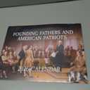 Founding Fathers Calendar 2026 Patriotic American History Monthly Wall Calender 12 Month | American Made In The USA