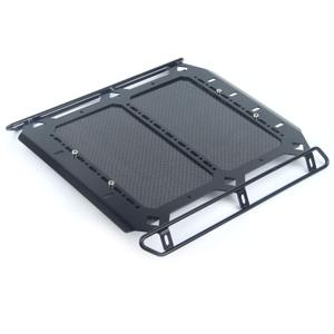 LCX Racing 1/10th RC Crawler Car Metal w/Carbon Fibre Luggage Tray Roof Rack for Traxxas TRX6 G63, Upgrades Parts Accessories